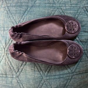 Tory Burch Reva Suede Ballet - Navy
